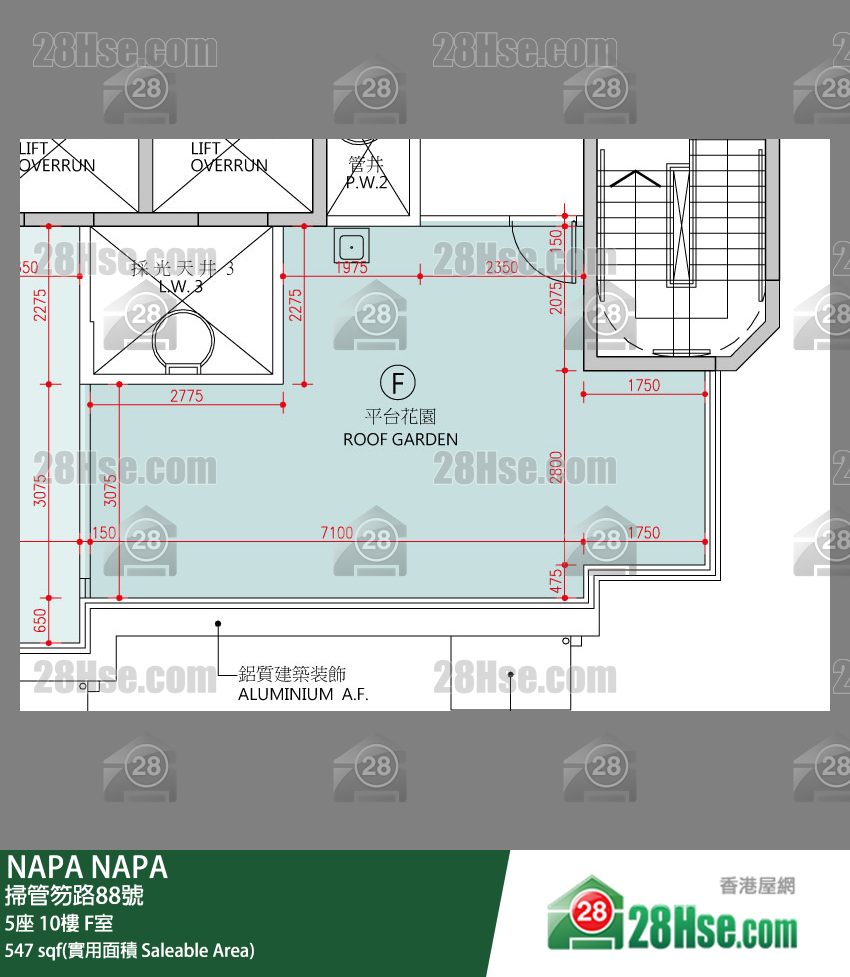 NAPA 大厦5座10楼 F室 平面图