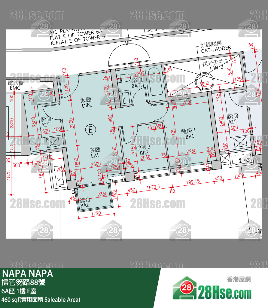 NAPA 大厦6A座1楼 E室 平面图