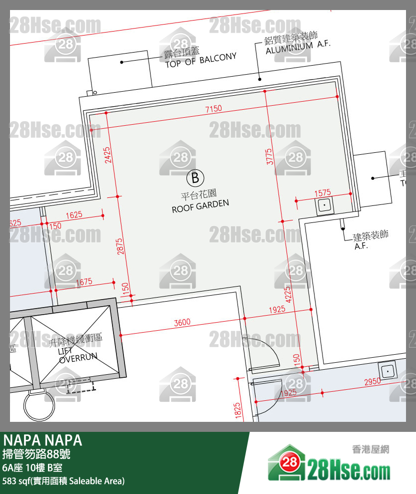 NAPA 大厦6A座10楼 B室 平面图