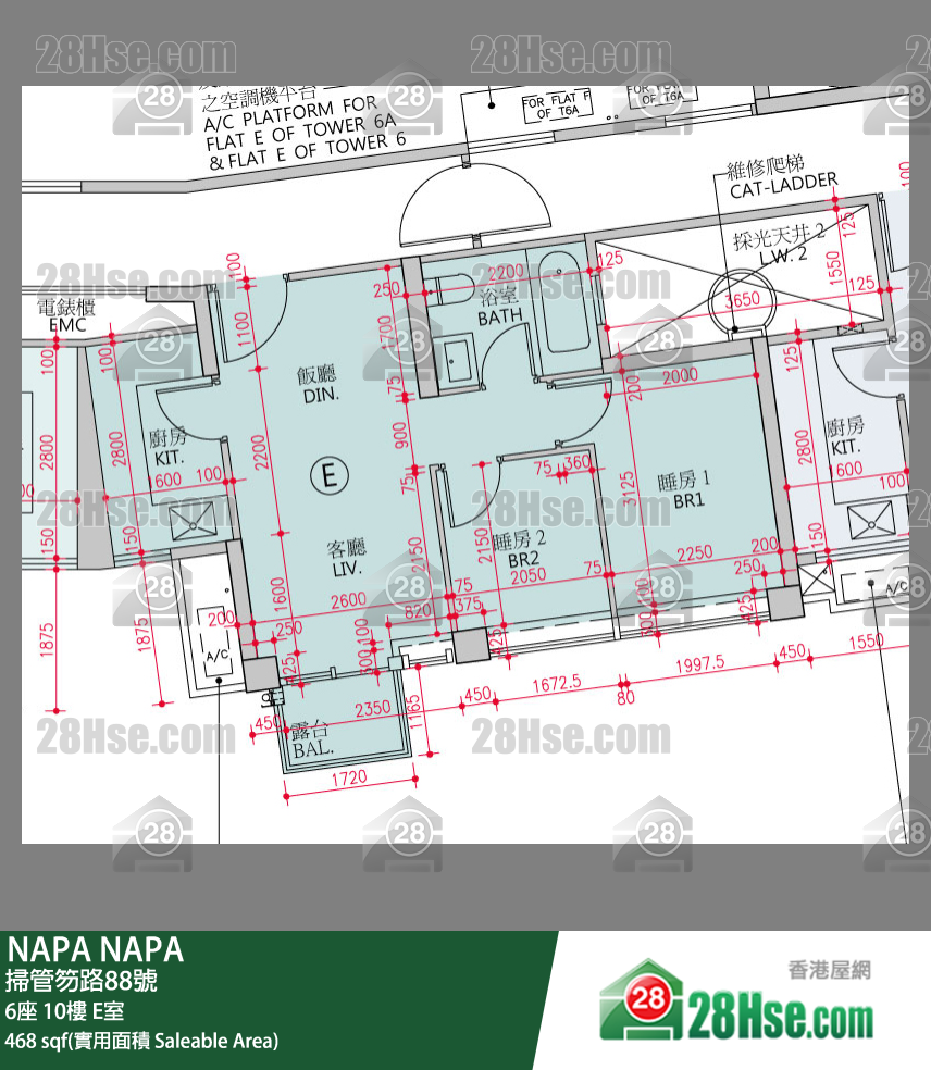 NAPA 大厦6座10楼 E室 平面图