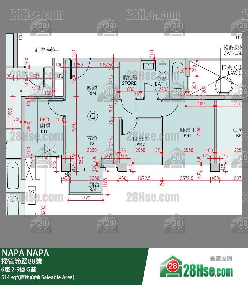 NAPA 大厦6座3楼 G室 平面图