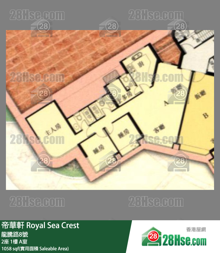 帝華軒 2座1樓 A室 平面圖