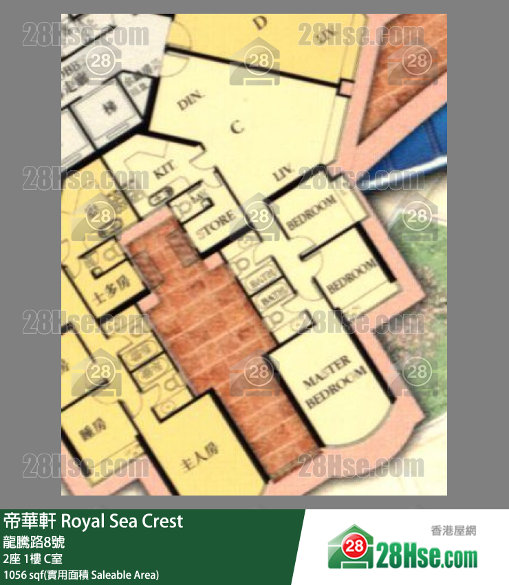 帝华轩 2座1楼 C室 平面图