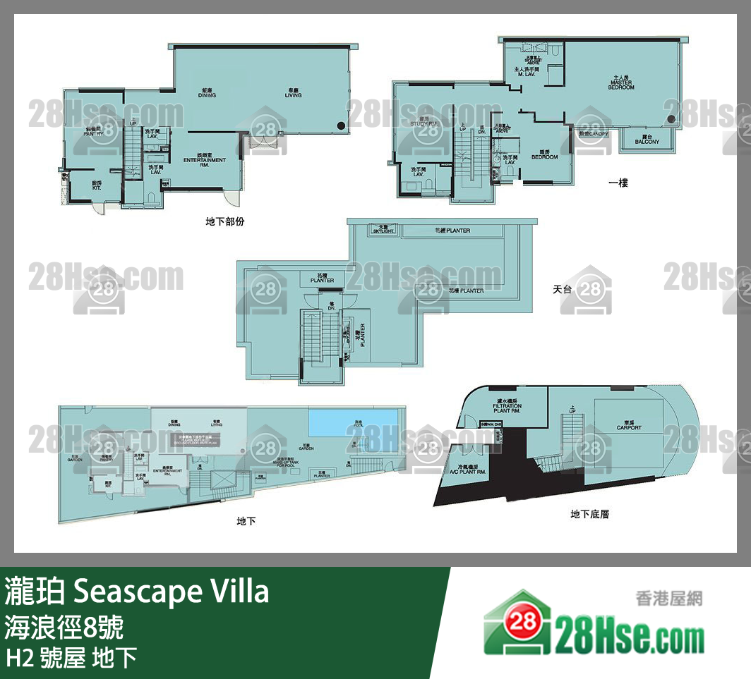 泷珀 H2 号屋地下 平面图