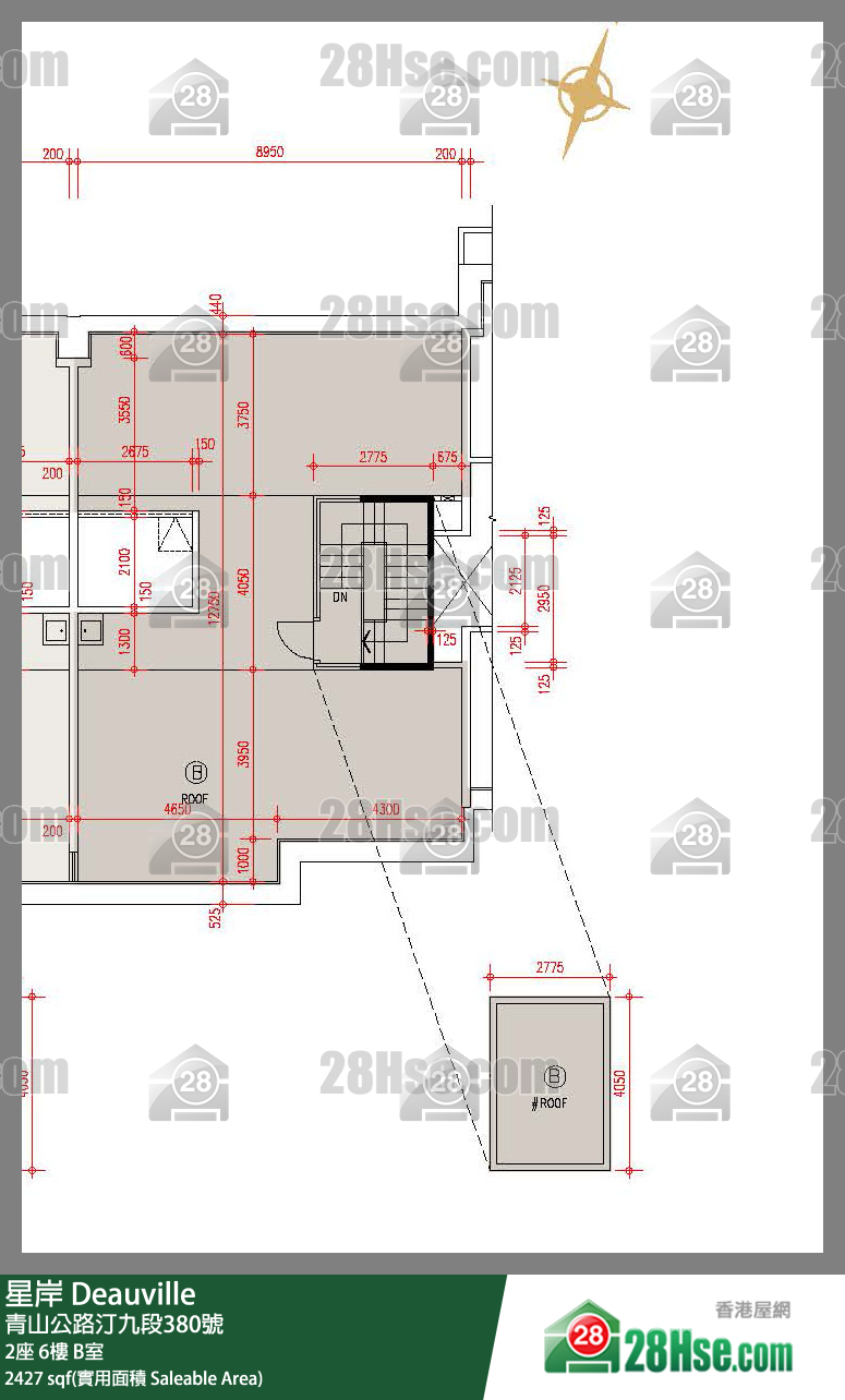 星岸 大廈2座6樓 B室 平面圖