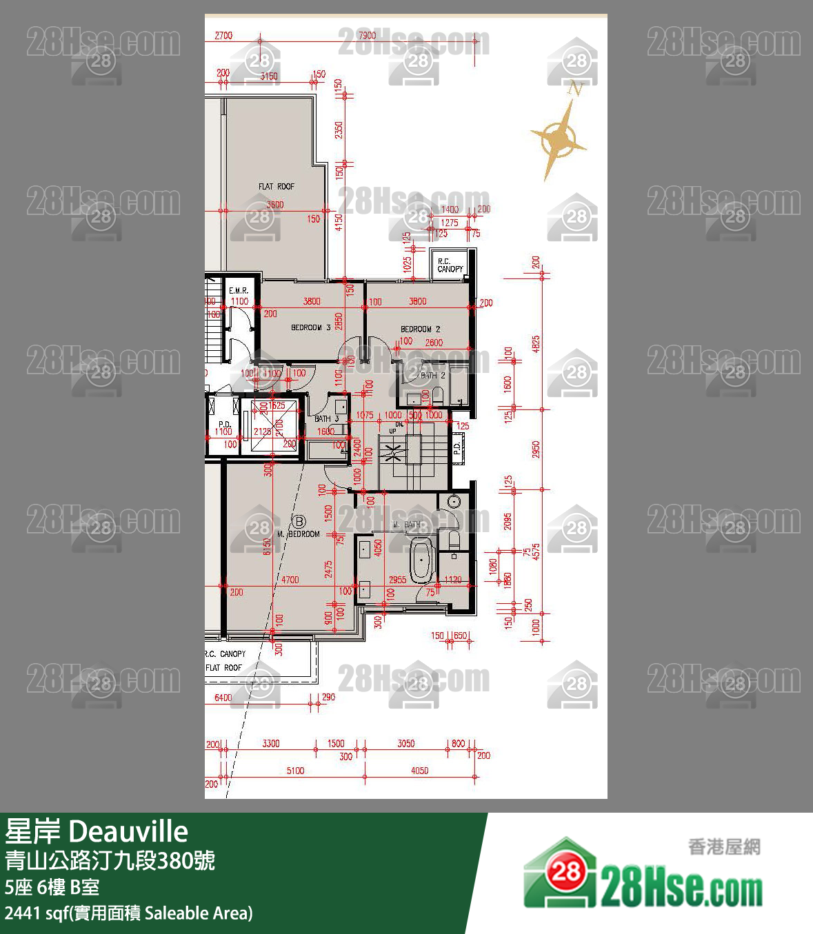 星岸 大厦 5座 6楼 B室 平面图