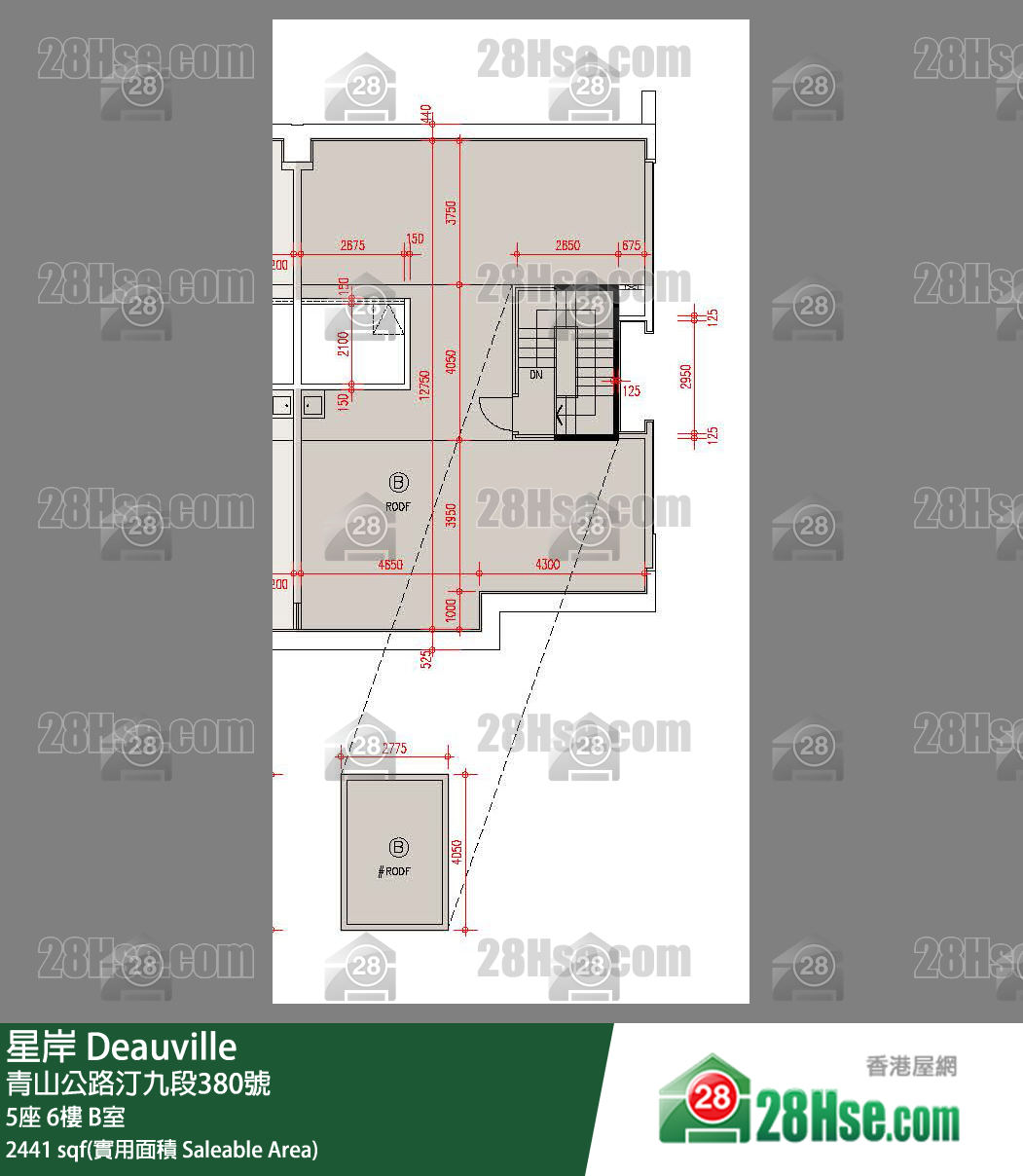 星岸 大厦 5座 6楼 B室 平面图