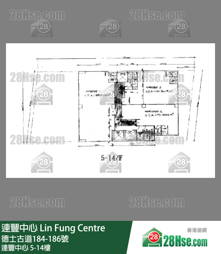 連豐中心 5-14樓 平面圖