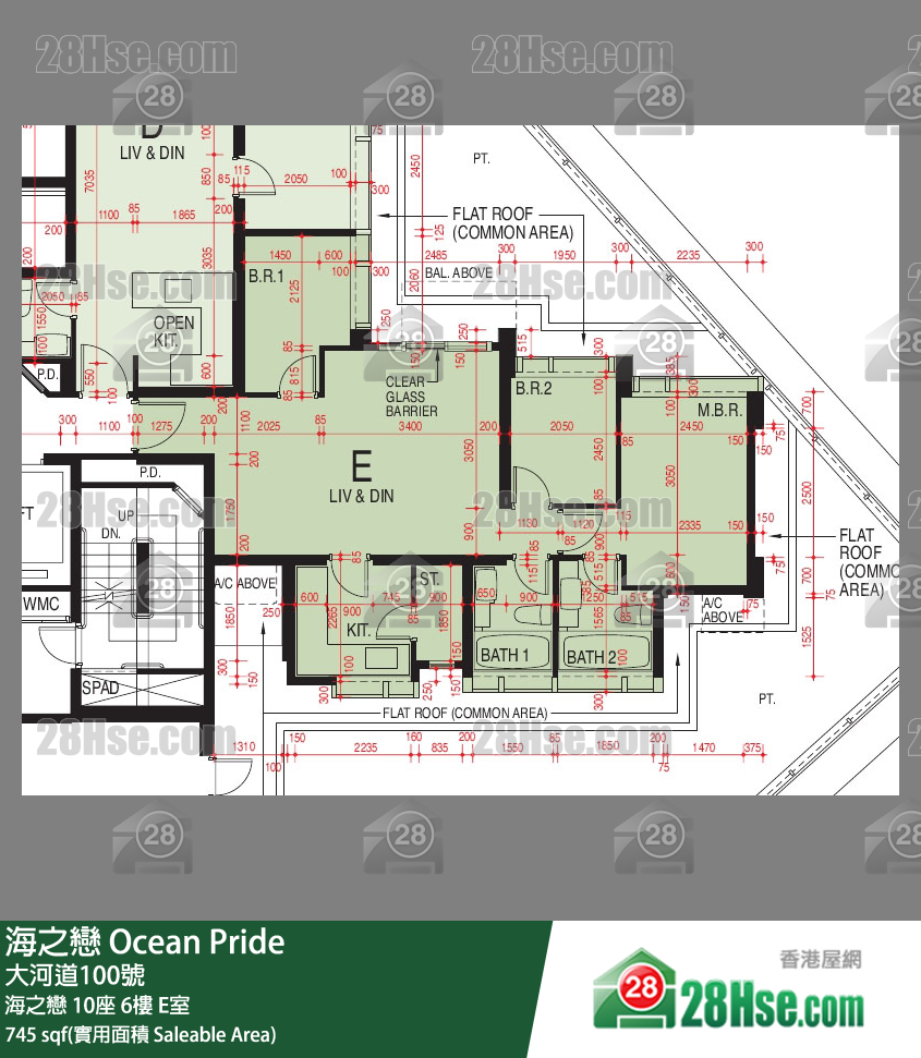 海之戀 海之戀 10座 6樓 E室 平面圖