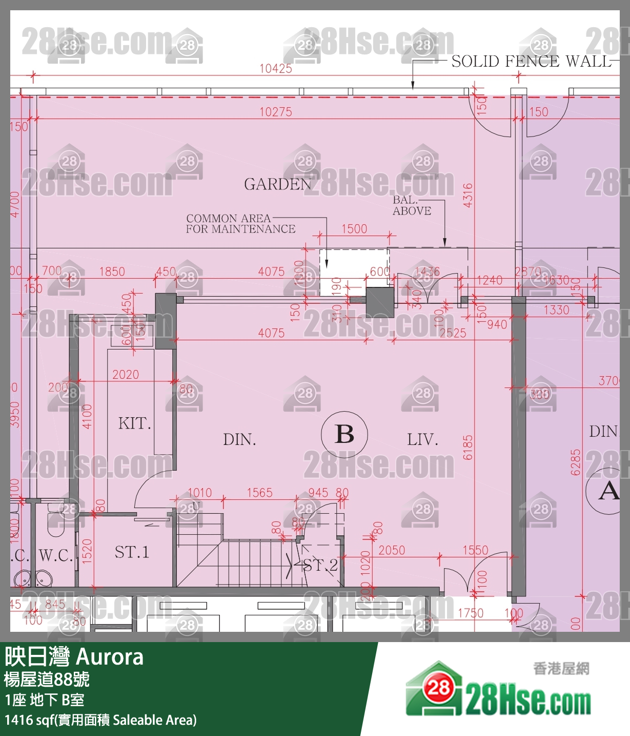 映日湾 1座地下 B室 平面图