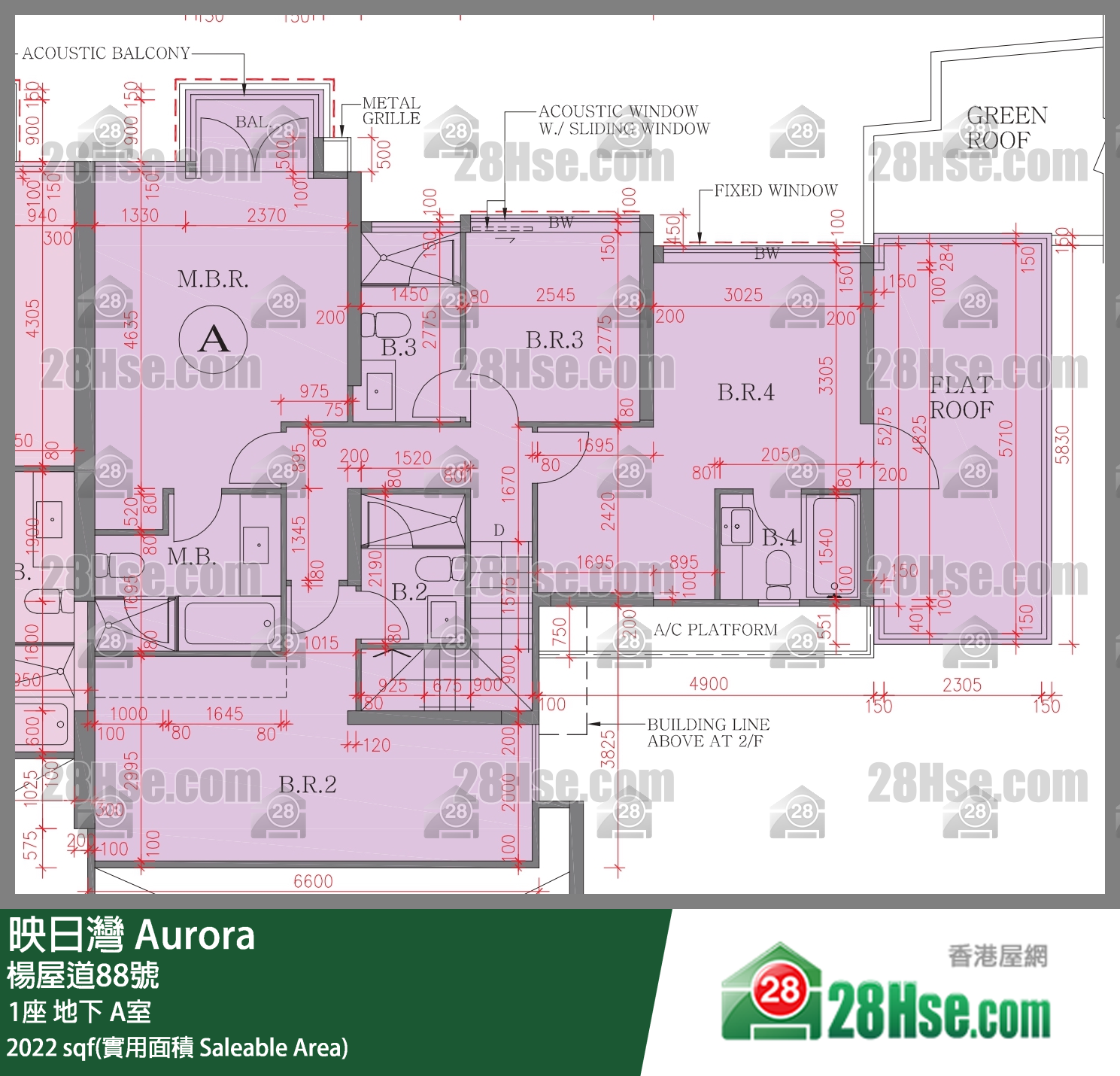 映日灣 1座地下 A室 平面圖