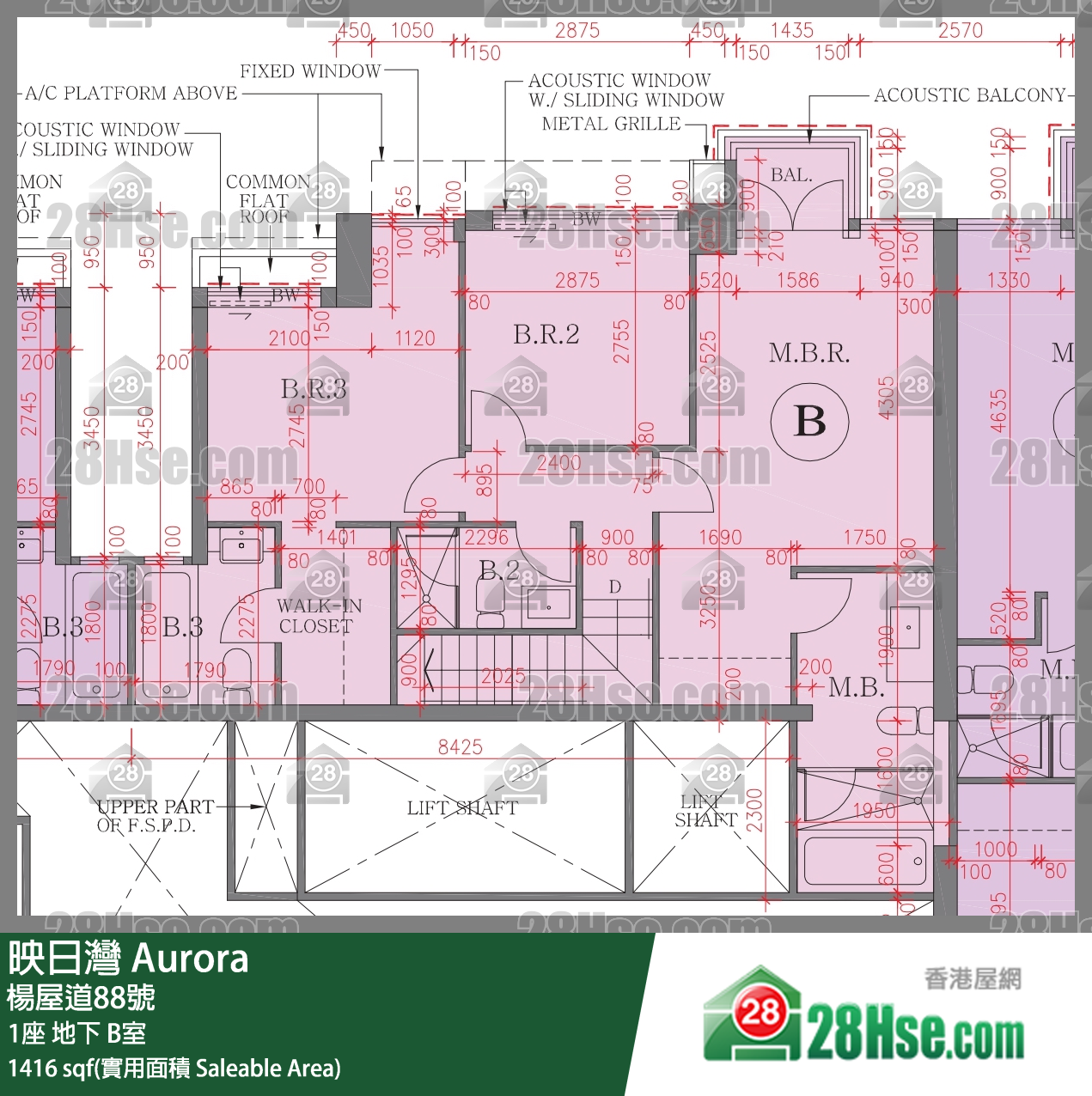 映日湾 1座地下 B室 平面图