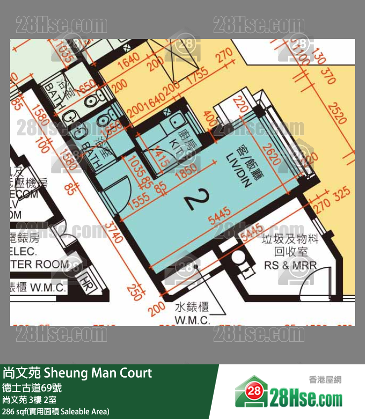 尚文苑 尚文苑 3樓 2室 平面圖