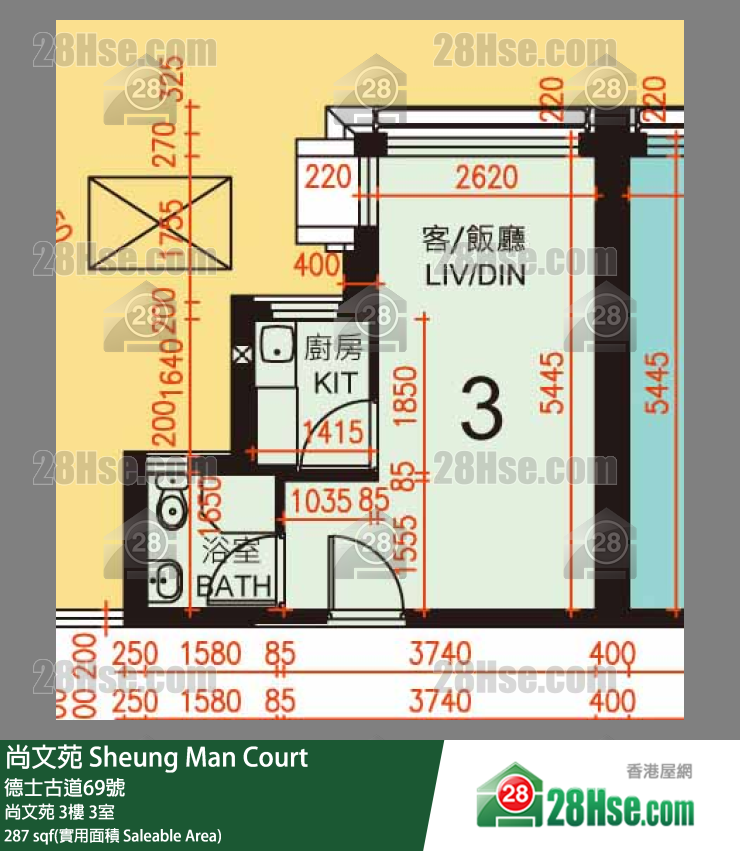 尚文苑 尚文苑 3樓 3室 平面圖