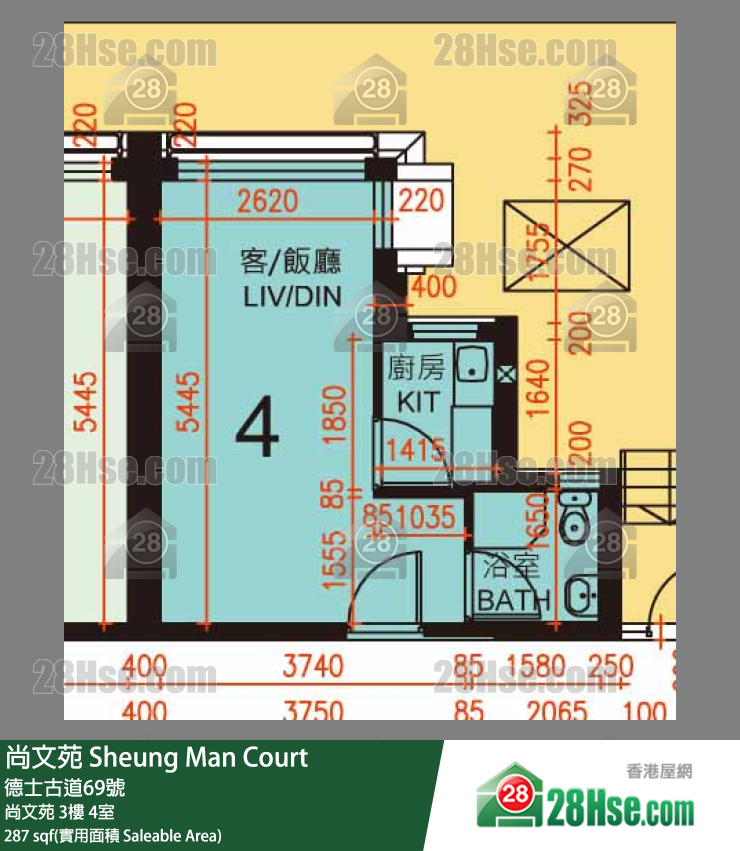 尚文苑 尚文苑 3樓 4室 平面圖