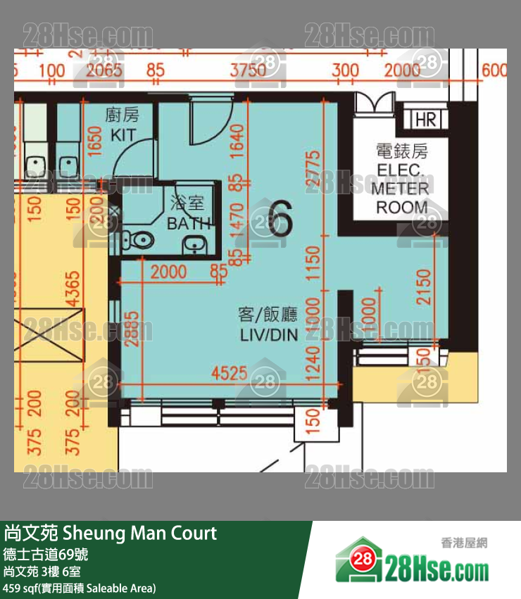 尚文苑 尚文苑 3樓 6室 平面圖