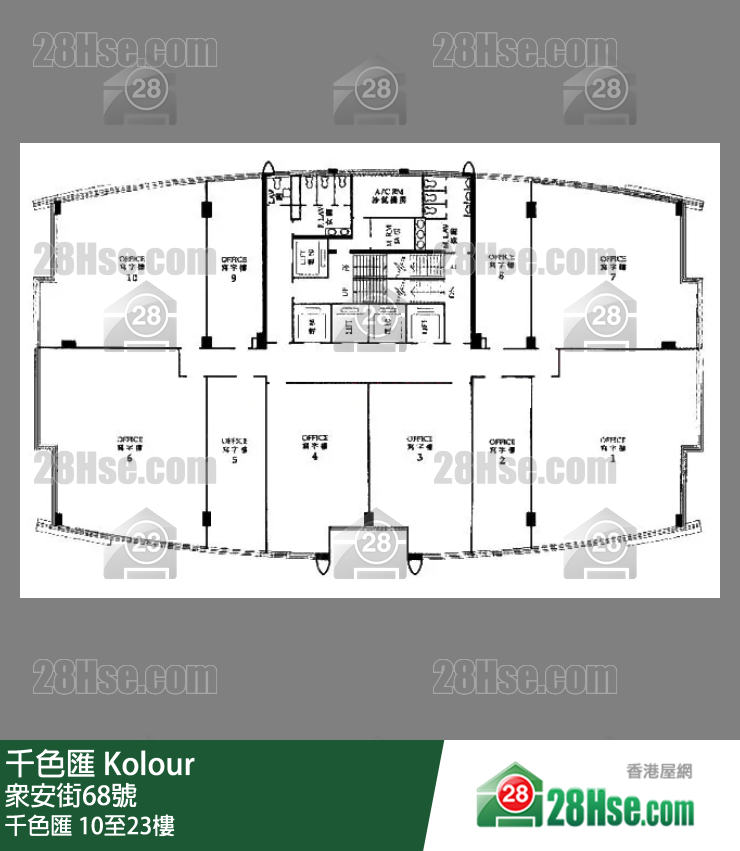 千色汇 10-23楼 平面图