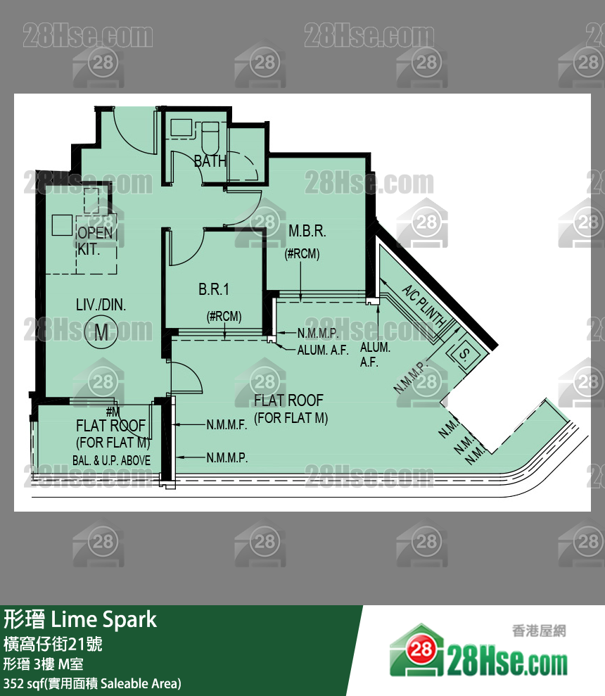 形瑨 形瑨3樓 M室 平面圖