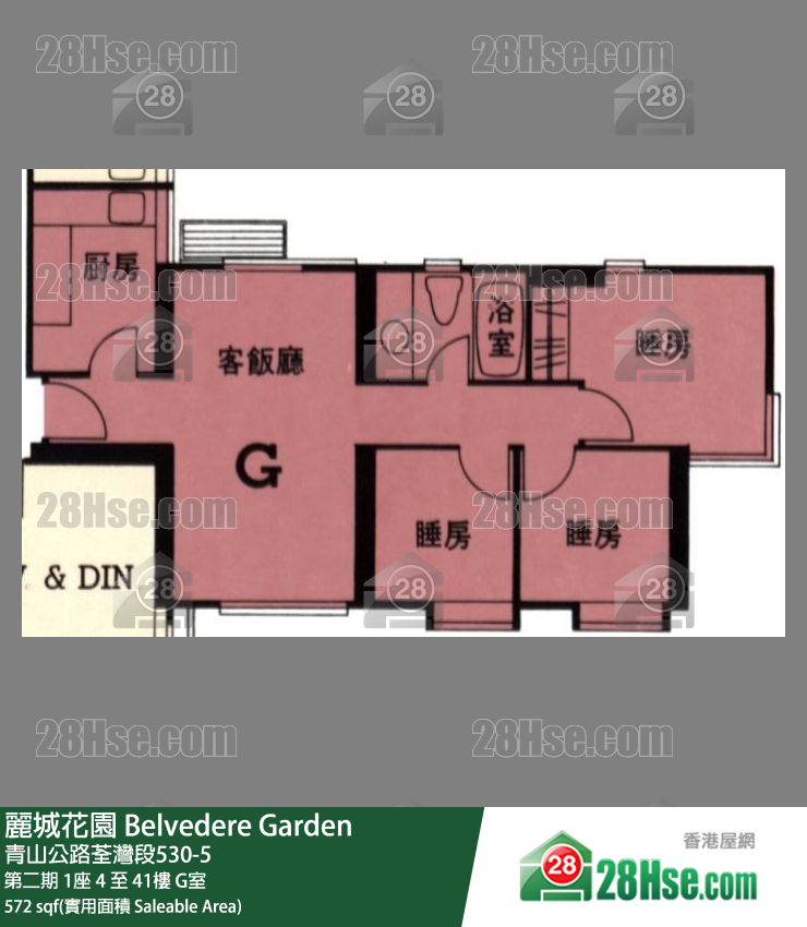 Belvedere Garden Unit FloorPlan (Provided by 28Hse)