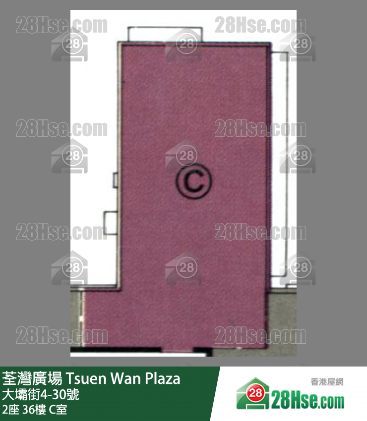 荃灣廣場 2座36樓 C室 平面圖