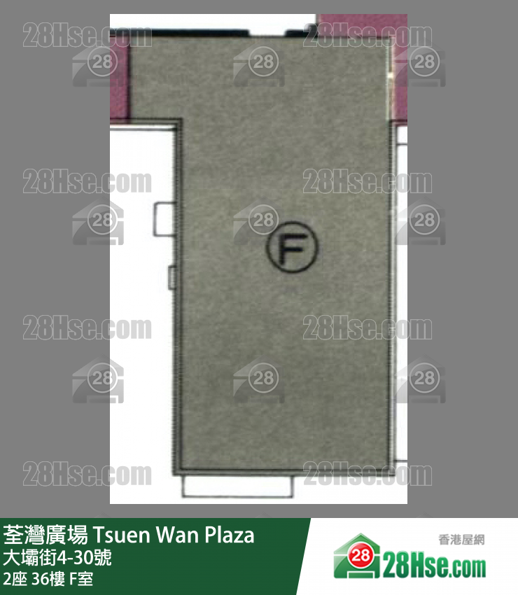荃湾广场 2座36楼 F室 平面图