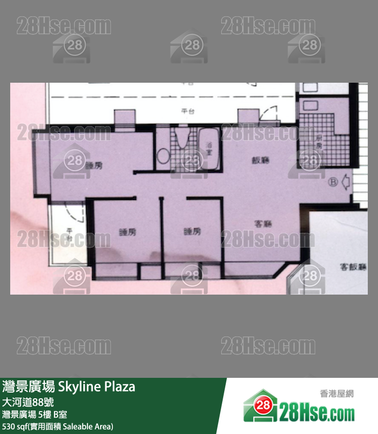 灣景廣場 灣景廣場5樓 B室 平面圖