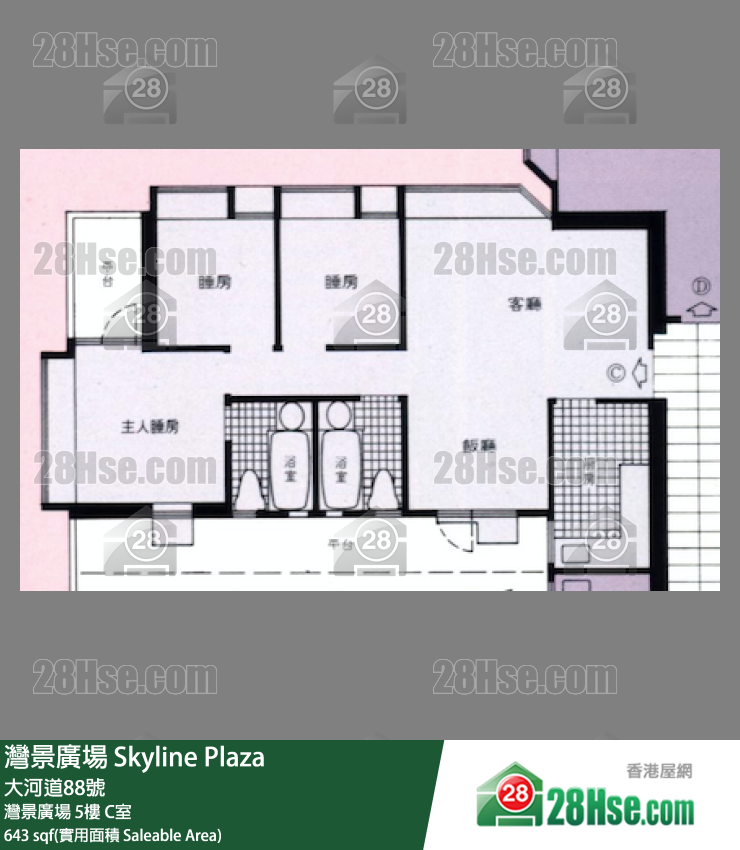 灣景廣場 灣景廣場5樓 C室 平面圖
