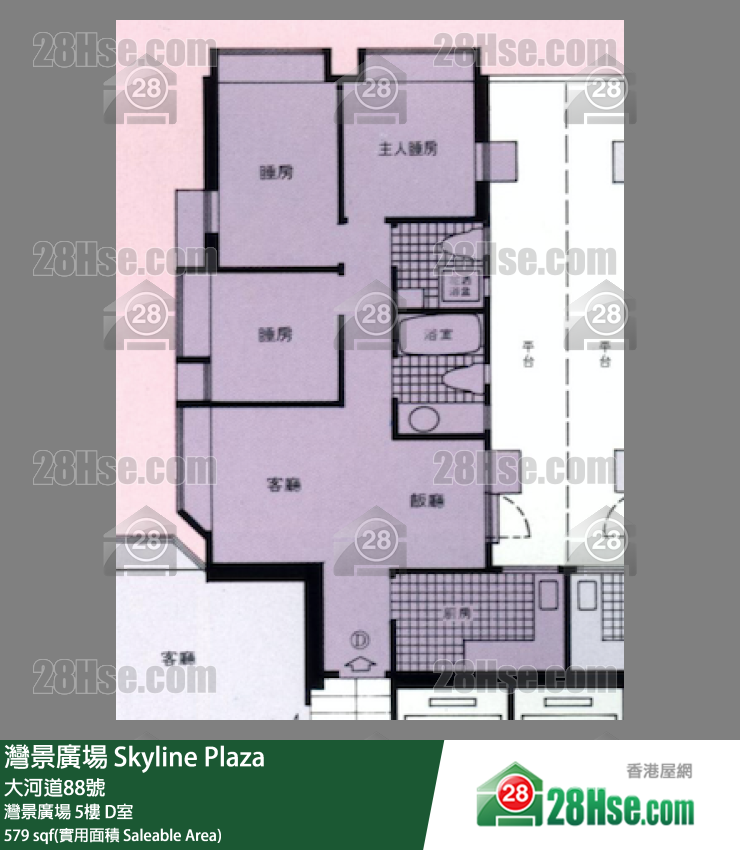 灣景廣場 灣景廣場5樓 D室 平面圖