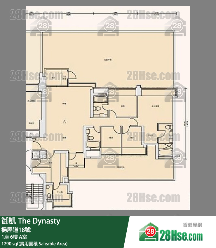 御凱 1座6樓 A室 平面圖