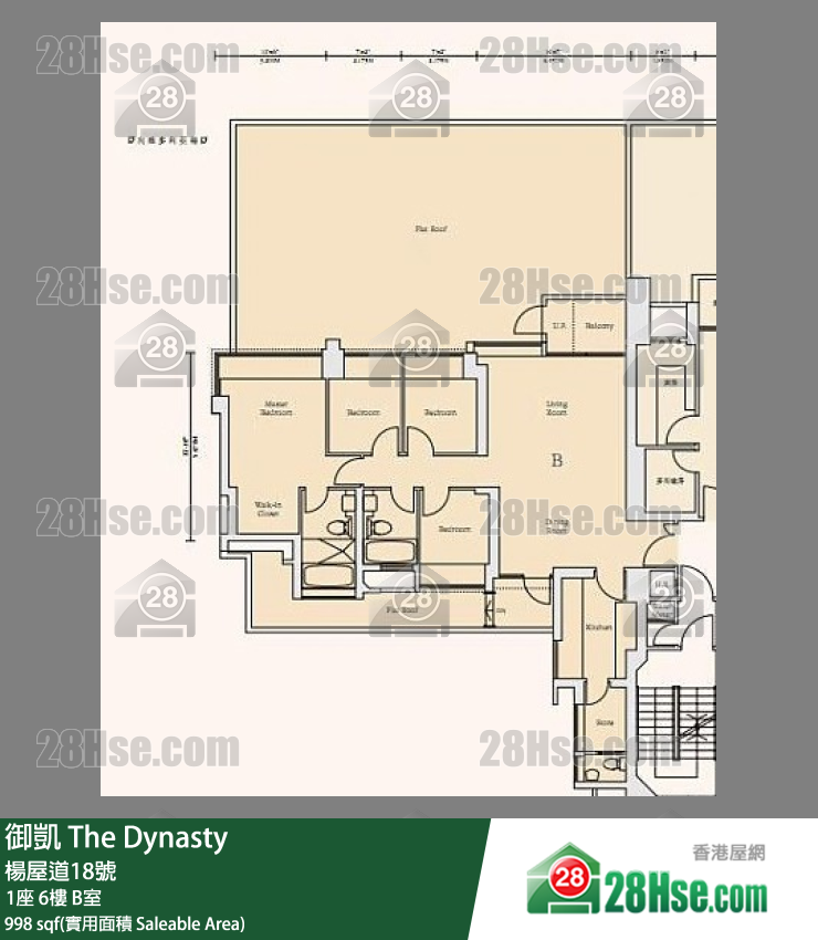 御凱 1座6樓 B室 平面圖