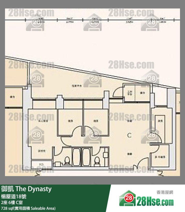 御凱 2座 6樓 C室 平面圖