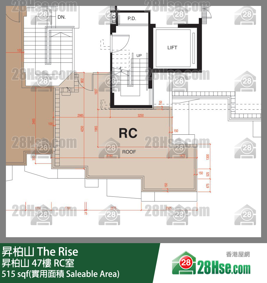 升柏山 单位平面图(由 28Hse 提供)