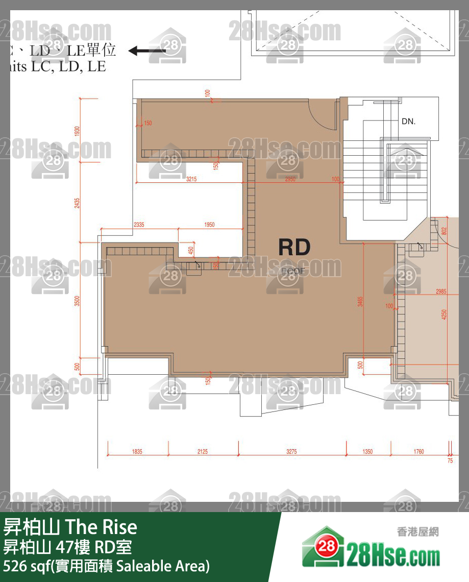 昇柏山 昇柏山47樓 RD室 平面圖