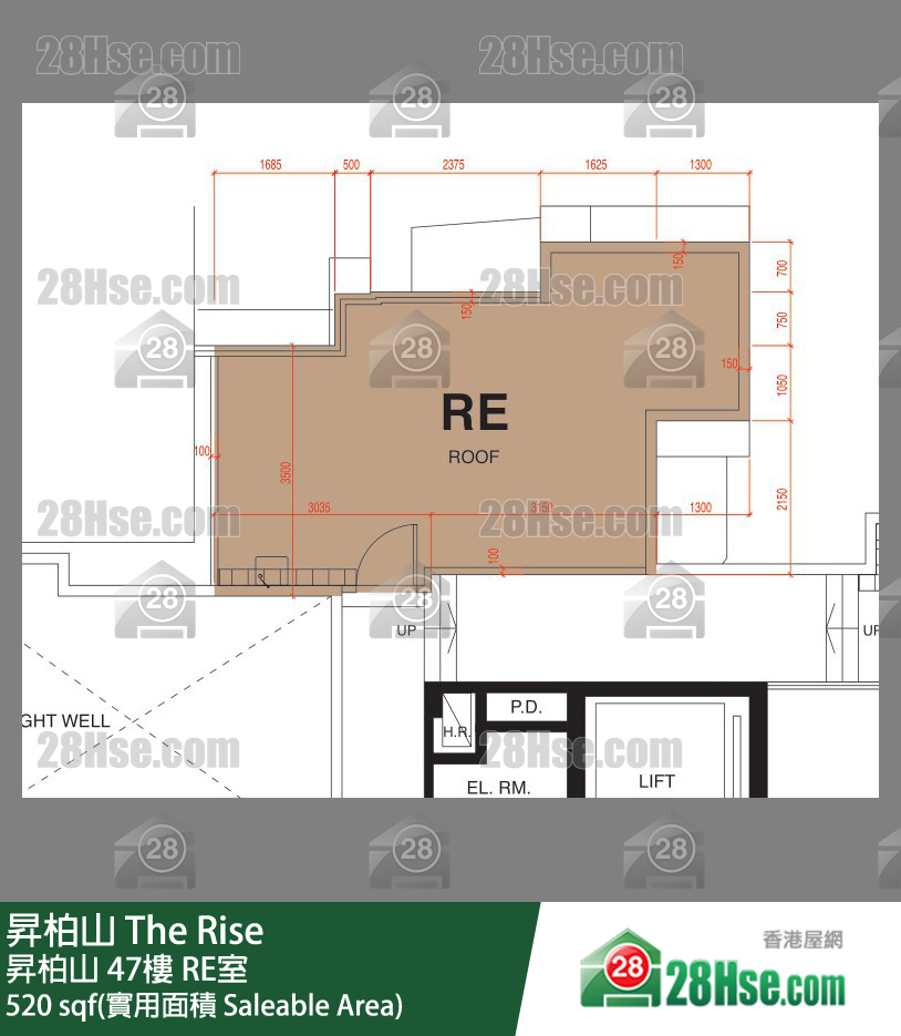 昇柏山 昇柏山47樓 RE室 平面圖