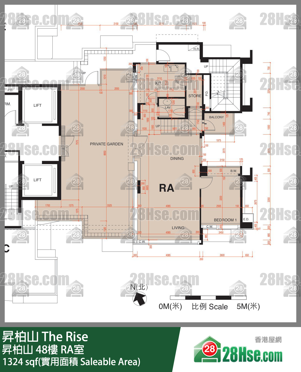 昇柏山 昇柏山 48樓 RA室 平面圖