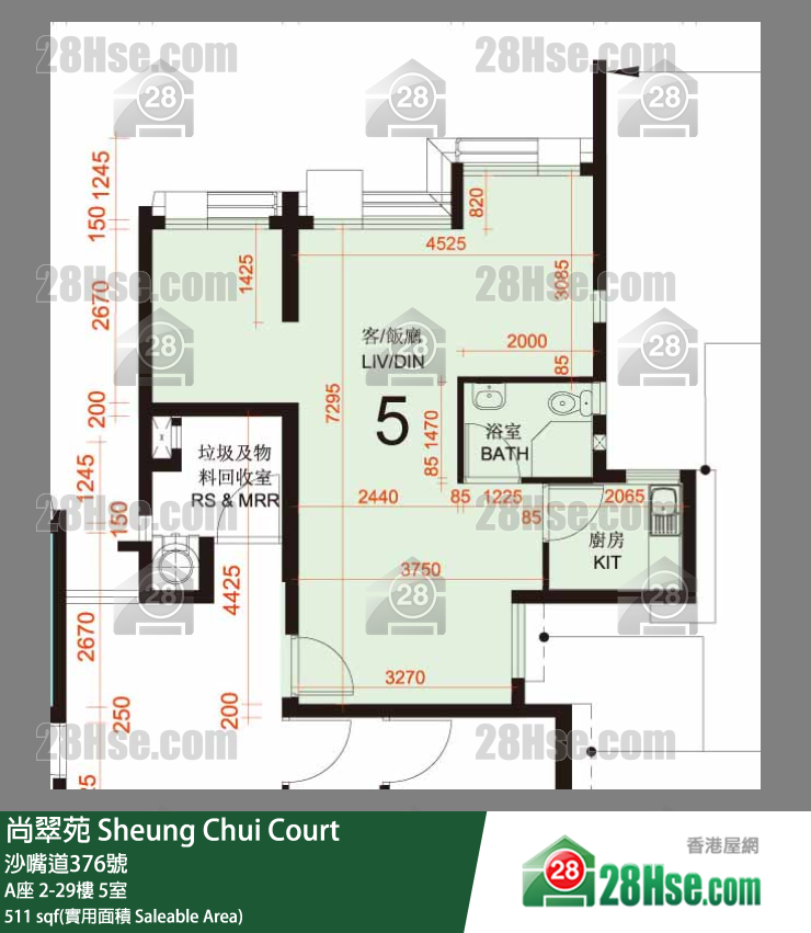 Sheung Chui Court Unit FloorPlan (Provided by 28Hse)
