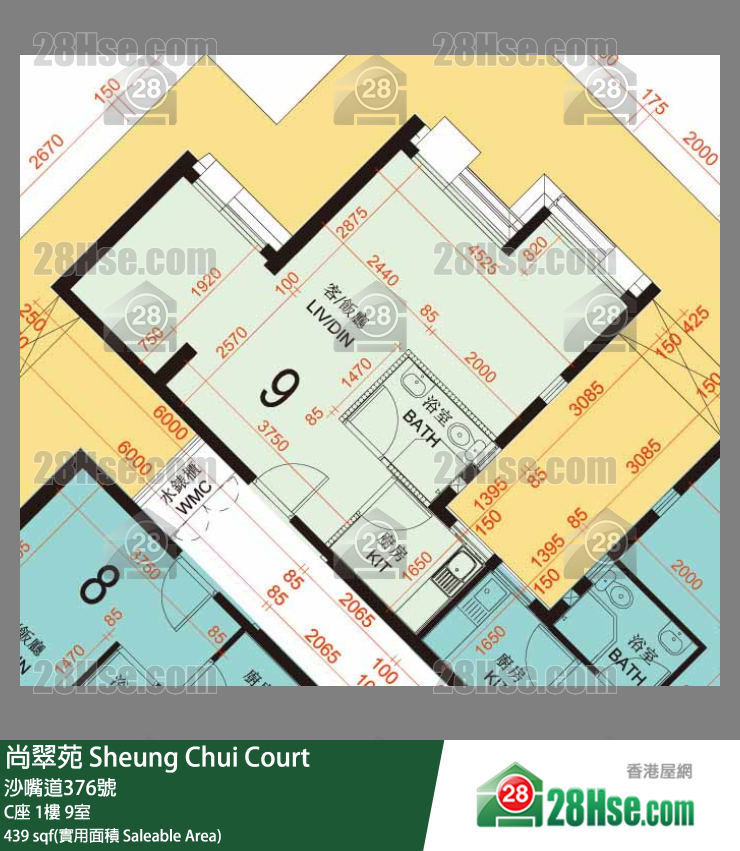 尚翠苑 C座 1樓 9室 平面圖