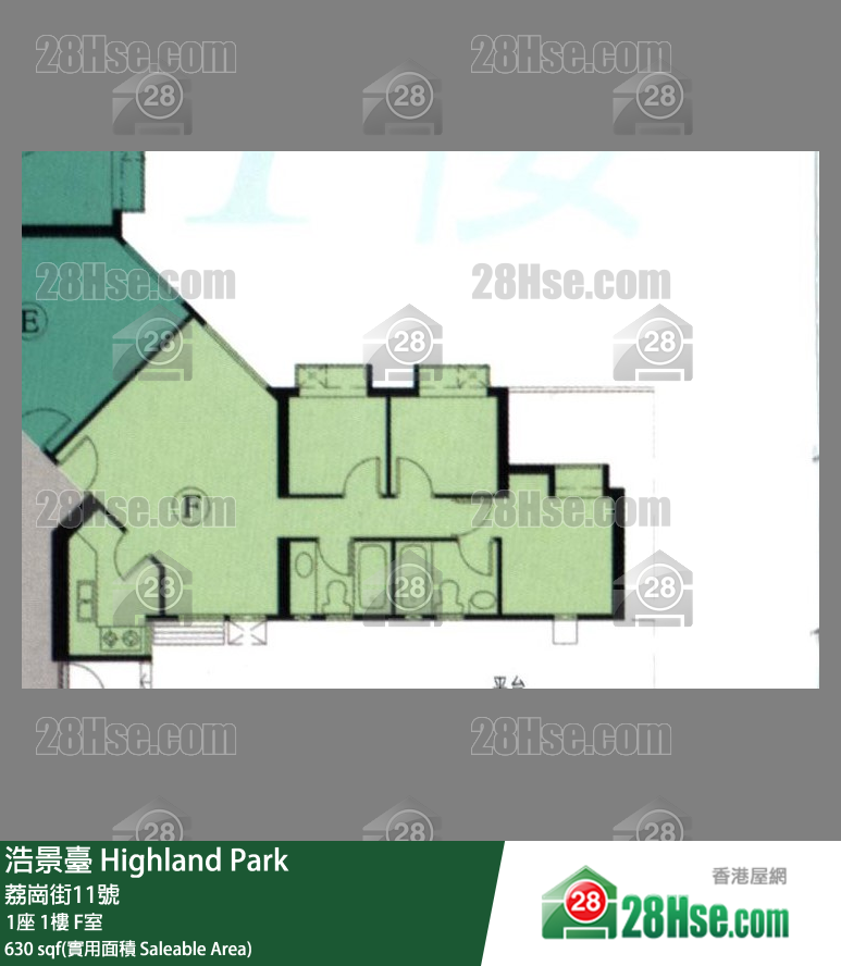 浩景台 1座1楼 F室 平面图