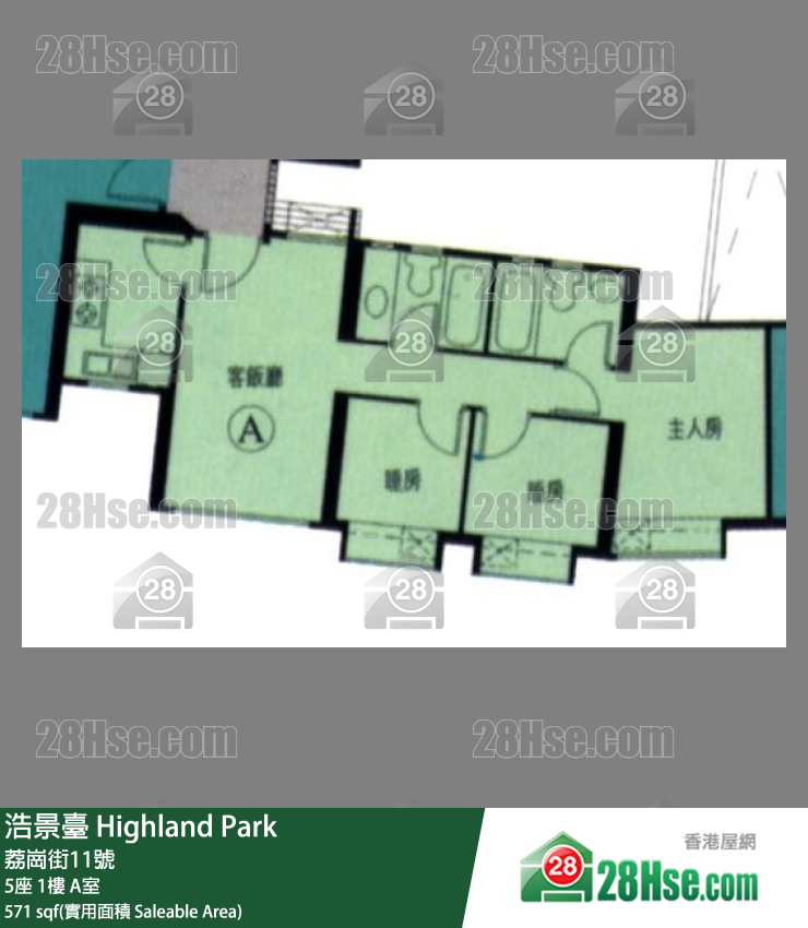 Highland Park Unit FloorPlan (Provided by 28Hse) Highland Park Unit FloorPlan (Provided by 28Hse)