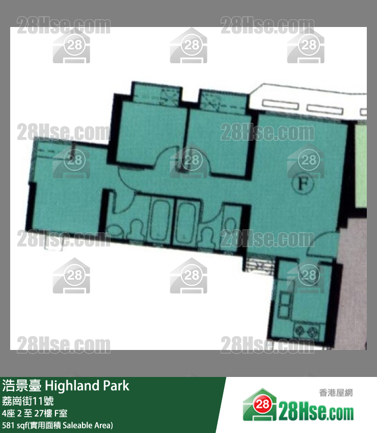 浩景台 单位平面图(由 28Hse 提供)