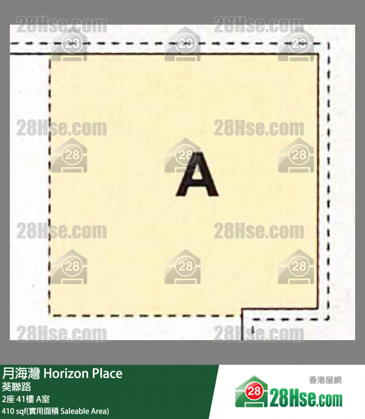 月海湾 2座41楼 A室 平面图