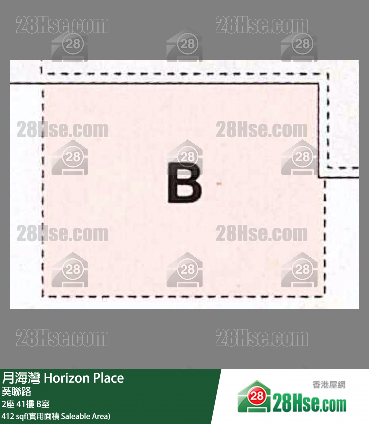 月海灣 2座41樓 B室 平面圖