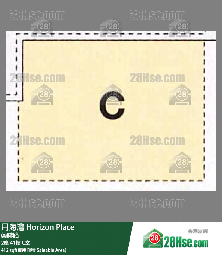 月海湾 2座 41楼 C室 平面图