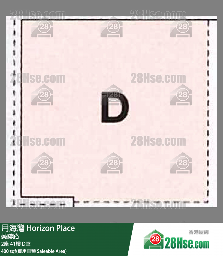 月海湾 2座41楼 D室 平面图