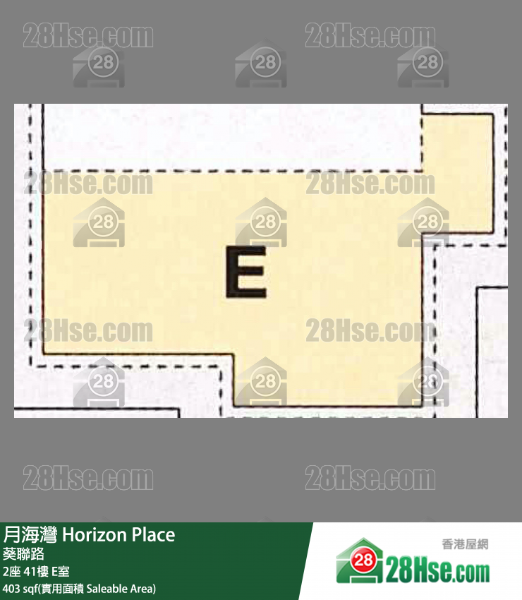 月海湾 2座 41楼 E室 平面图