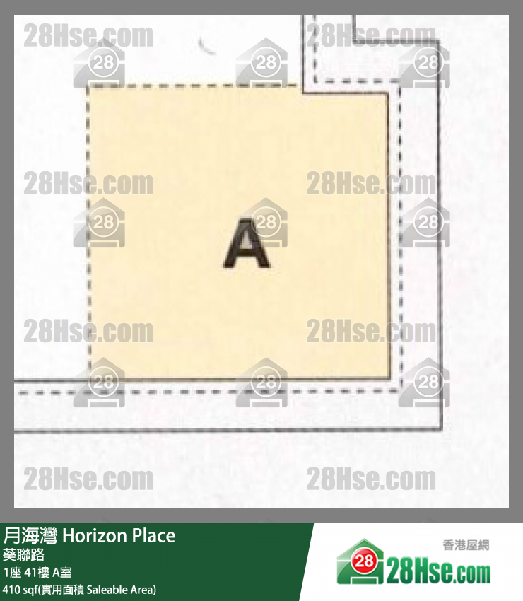 月海湾 1座41楼 A室 平面图