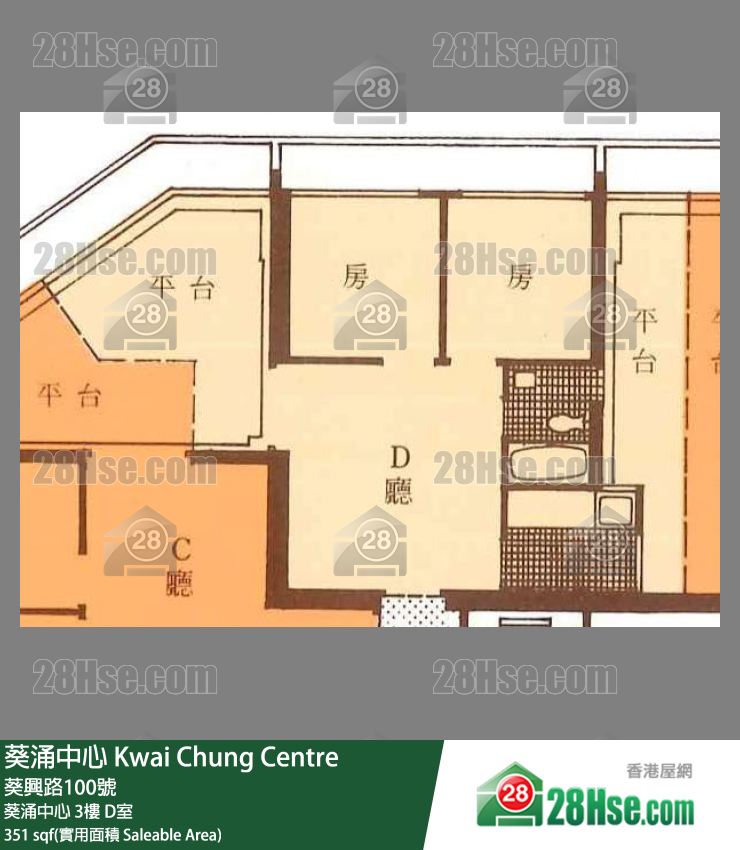 葵涌中心 葵涌中心 3樓 D室 平面圖