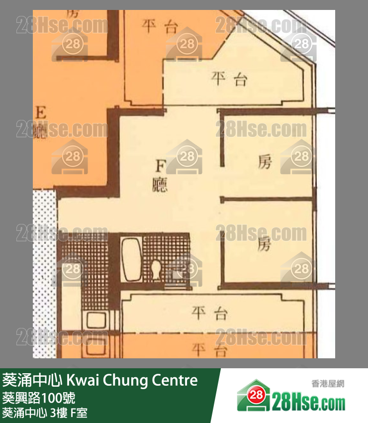 葵涌中心 葵涌中心3樓 F室 平面圖