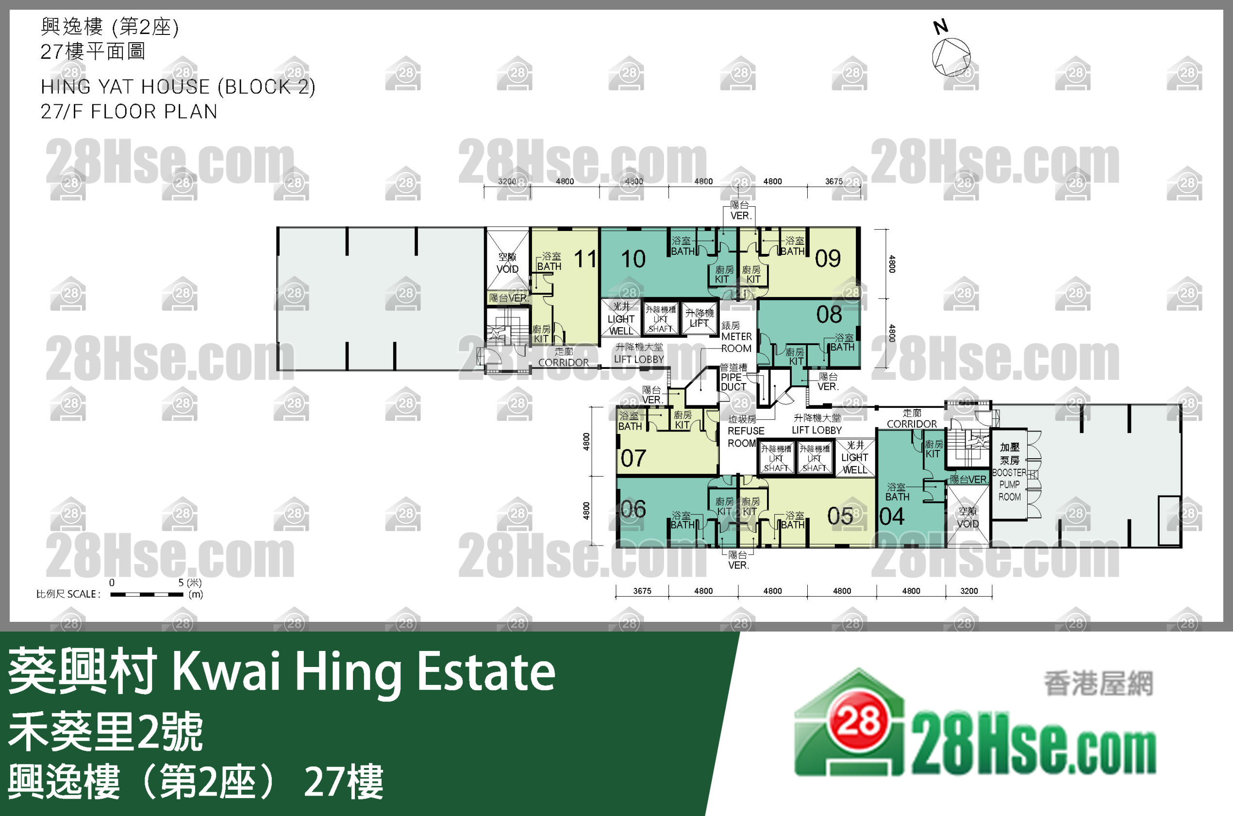兴逸楼（第2座） 27楼 平面图