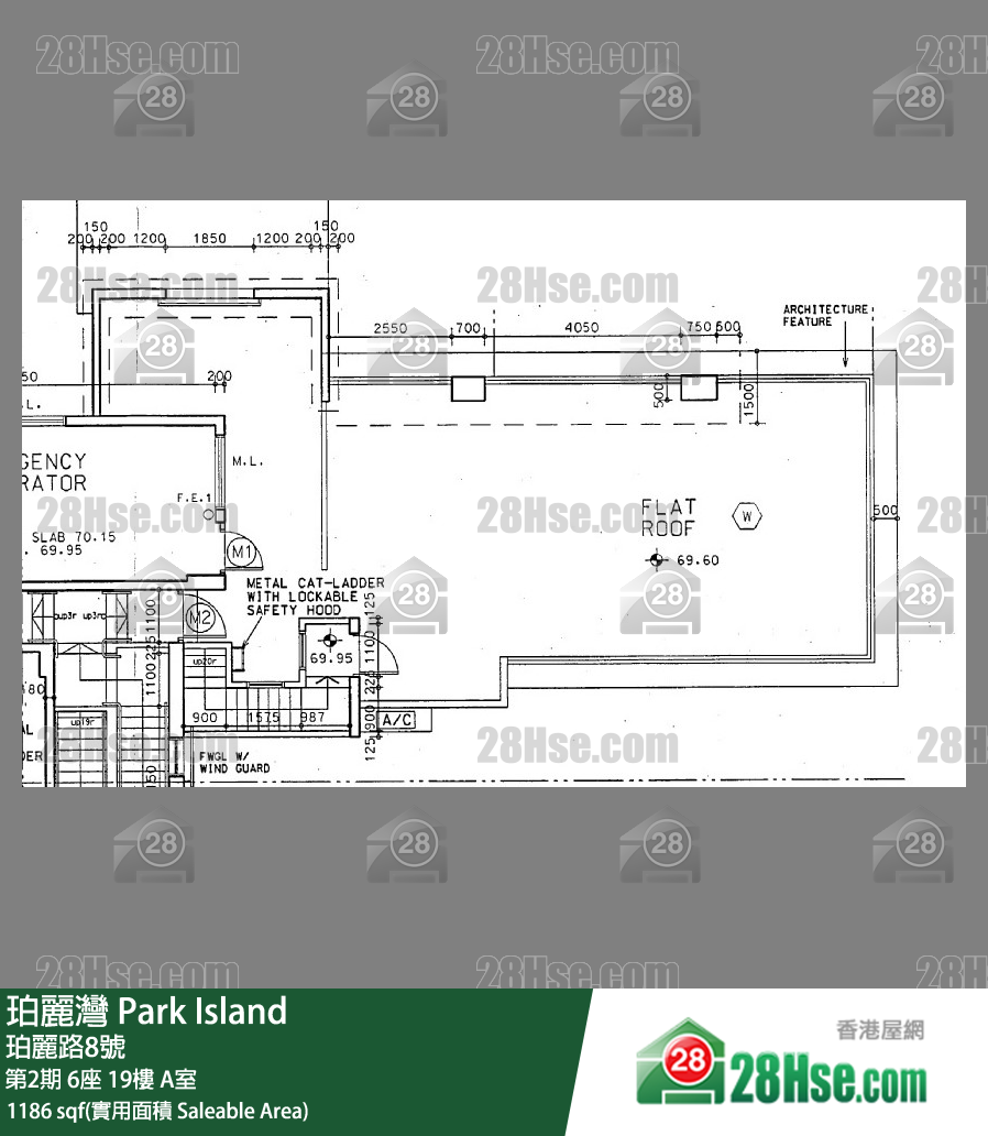 珀丽湾 第2期6座19楼 A室 平面图